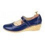 Oferta marimea 38 - Pantofi dama casual din piele naturala cu bareta MALTA - LP38BL